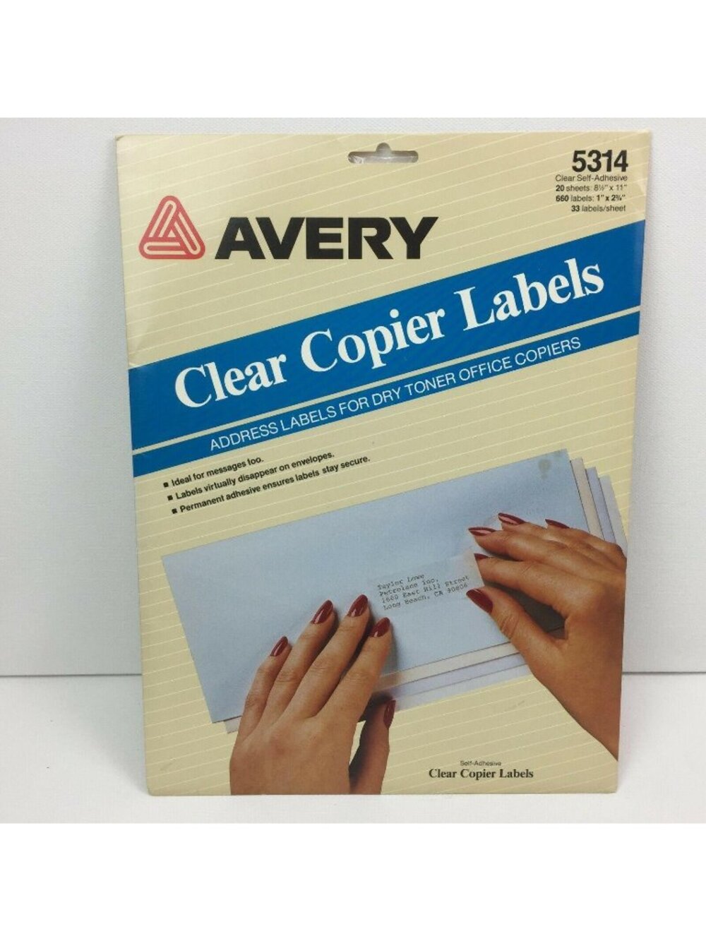 Avery 5314 Clear Copiers Labels Address for Dry Toner Office Copier 16 Sheets